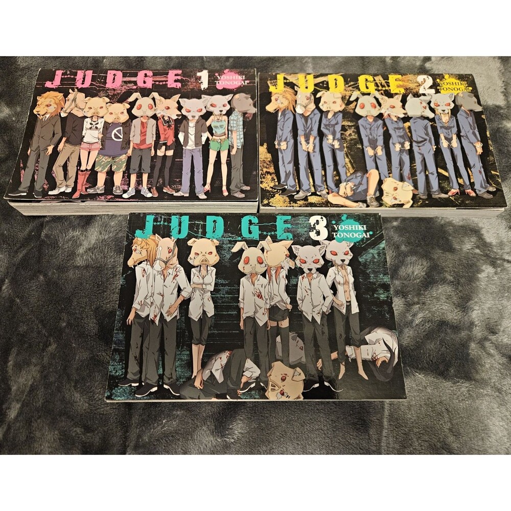 Judge Manga Vol 1-3 English Softcover Lot Yen Press